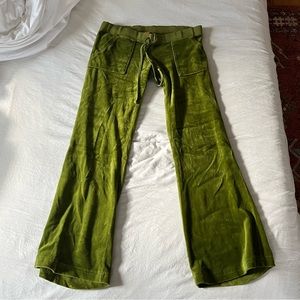 Juicy Couture Velour Green Tracksuit Pants